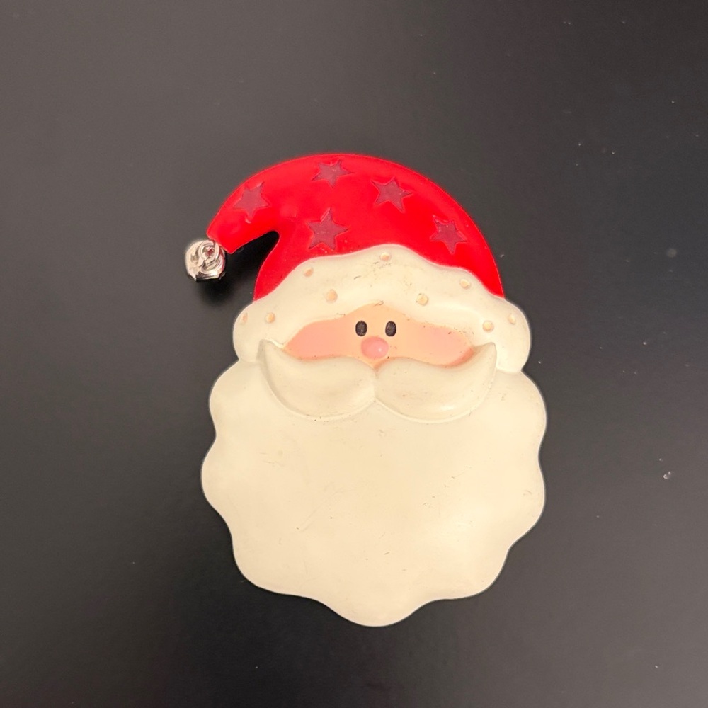 Festive Santa Claus Brooch